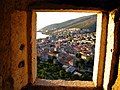 A look through a window on the north side of the Fortress