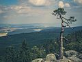 A panorama of the Sudety Mountains