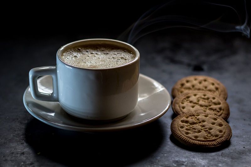 File:Tea with biscuits.jpg