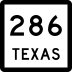 State Highway 286 marker