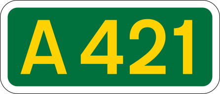 File:UK road A421.svg