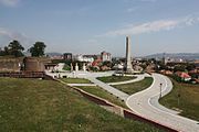 The monument as seen from the Citadel