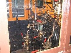 The Cab interior of No.21 at the Finnish Railway Museum.