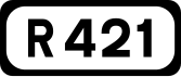 R421 road shield}}