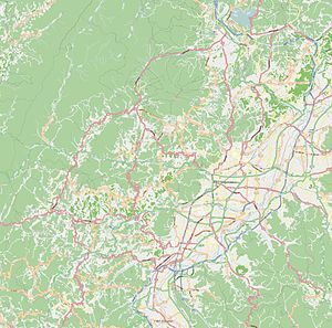 Map of the Nagano City Olympic Sites