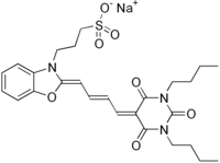 Skeletal formula of merocyanine I