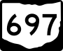 State Route 697 marker