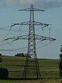 Twisting pylon on the section Riedlhof - Bavarian/Czech-border