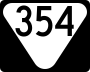 State Route 354 marker