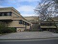 Stairs leading to the Bodleian Law Library on the corner of Manor Road and St Cross Road.