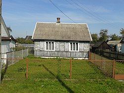 Building on the main road of Małaszewicz Małe village