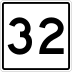 State Route 32 marker