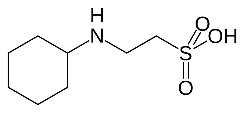 File:N-Cyclohexyl-2-aminoethanesulfonic acid.svg