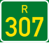 Regional route R307 shield