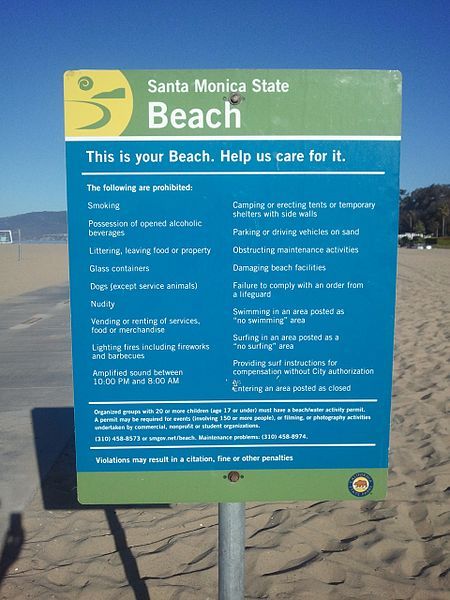 File:SantaMonicaBeachSign.jpg