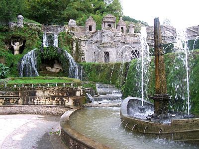 The Rometta fountain, a miniature of ancient Rome