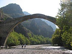 Ottoman era bridge in Konitsa, built 1870