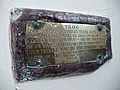 Brass plaque for the 1607 Great Flood