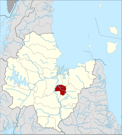 District location in Surat Thani province