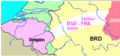 Image 17Map showing the area of West Germany occupied by Belgian forces after the Second World War, known as FBA-BSD (from History of Belgium)