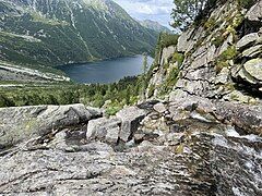 Small cascades from Czarny Staw to Morskie oko