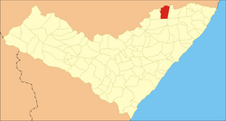 Location of Ibateguara in Alagoas