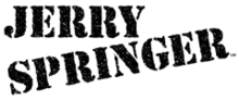 The words "Jerry Springer" in black stencil typeface.