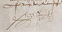 Maximilian I's signature