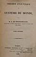 Title page to volume I of Theorie analytique du systeme du monde (1829)