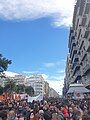 The large protests that took place on Aristotelous square a week after the collision in Tempi.