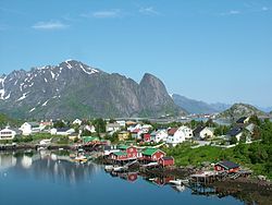 View of Reine in Moskenes