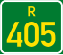 Regional route R405 shield