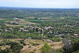 An aerial view of Saint-Bauzille-de-Montmel