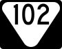 State Route 102 marker