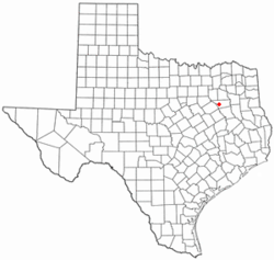 Location of Malakoff, Texas