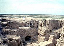 Photo showing ruins of fortifications from the 4th century