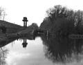 Aldermaston Lock in 1975 before restoration.