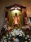 Old Side reredos with St. Augustine of Hippo, the church's patron saint