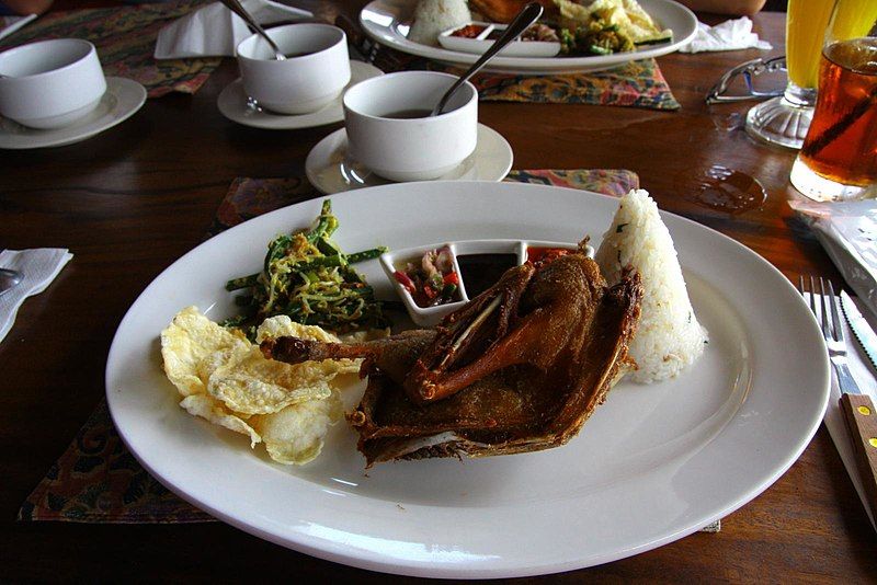 File:Fried duck Bali.jpg