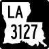 Louisiana Highway 3127 marker