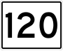 State Route 120 marker