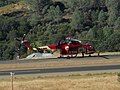 N9125M on duty in Mariposa, California working on the Washburn Fire