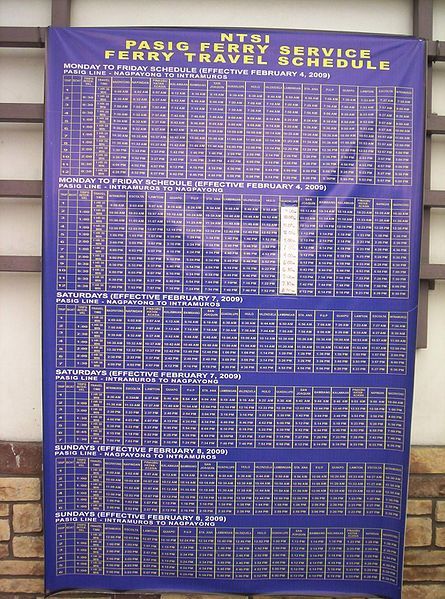 File:Pasig Ferry Sched.jpg