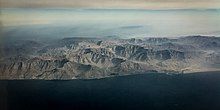 Persian Gulf with Zagros Mountains