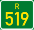 Regional route R519 shield