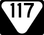 State Route 117 marker