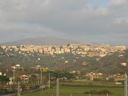 The skyline of Anagni