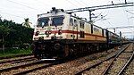 Vijayawada WAP-7 39155 with 12075 Kozhikode Main Thiruvananthapuram Central Jan Shatabdi Express Skipping Thuravoor Railway Station in Kerala.