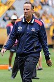 Don Pyke in 2017 as senior coach of the Adelaide, U.S. born games record holder and first U.S. born AFL premiership player