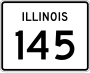 Illinois Route 145 marker